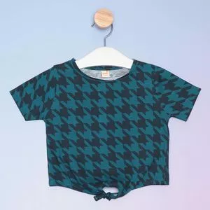Blusa Infantil Xadrez<BR>- Azul Escuro & Azul Marinho<BR>- Green