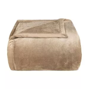 Cobertor Toque De Luxo Solteiro<BR>- Marrom Claro<BR>- 150x240cm<BR>- Europa