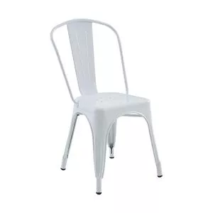 Cadeira Iron<BR>- Branca<BR>- 84,5x45x53cm<BR>- Rivatti