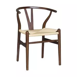 Cadeira Valentina<BR>- Marrom Escuro & Bege Claro<BR>- 79x56x53cm<BR>- Rivatti