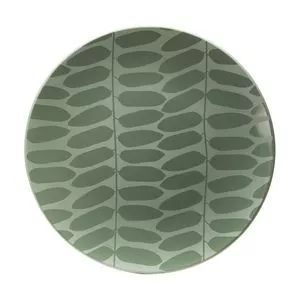 Prato Raso Leaf<BR>- Verde & Verde Militar<BR>- Ø27,9cm