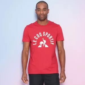 Camiseta Com Inscrições<BR>- Vermelha & Branca