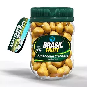 Amendoim Crocante Tradicional<BR>- 120g<BR>- Brasil Frutt