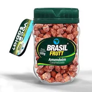 Amendoim Caramelizado<BR>- 120g<BR>- Brasil Frutt