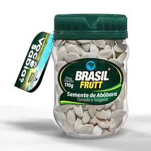 Semente De Abóbora Com Casca Torrada & Salgada<BR>- 110g<BR>- Brasil Frutt