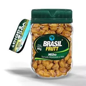 Milho Torrado<BR>- Mostarda & Mel<BR>- 90g<BR>- Brasil Frutt