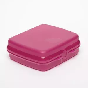 Porta-Sanduíche<BR>- Pink<BR>- 5,1x13,9x13,3cm<BR>- Tupperware