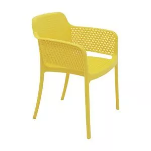 Cadeira Gabriela<BR>- Amarela<BR>- 81x62x55cm<BR>- Tramontina