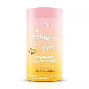 Fórmula Da Beleza Colágeno + Ácido Hialurônico<BR>- Tangerina Com Cúrcuma<BR>- 200g