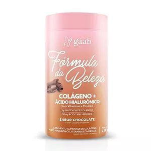 Fórmula Da Beleza Colágeno + Ácido Hialurônico<BR>- Chocolate<BR>- 240g