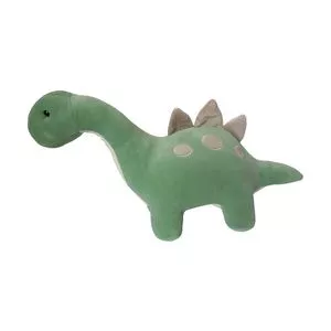 Dinossauro De Pelúcia<BR>- Verde & Cinza<BR>- 43x27x40cm<BR>- New Toys