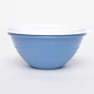 Tigela Maravilhosa<br /> - Branca & Azul<br /> - 500ml<br /> - Tupperware