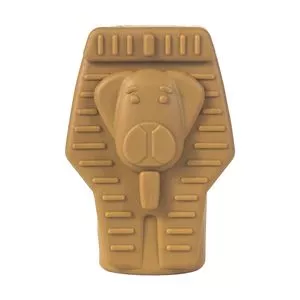 Brinquedo Interativo Dispenser Faraó Tutancão<BR>- Amarelo Escuro<BR>- 9x6x5cm<BR>- Petiko