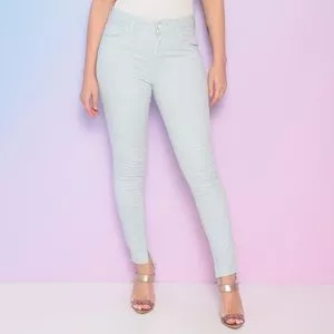 Calça Jeans Skinny<BR>- Azul Claro