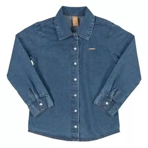 Camisa Jeans<BR>- Azul Escuro<BR>- Up Baby & Up Kids