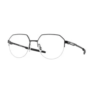 Armação Arredondada Para Óculos De Grau<BR>- Preto<BR>- Oakley