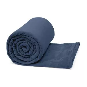 Manta Flannel Confort King Size<BR>- Azul Marinho<BR>- 260x280cm<BR>- Buettner