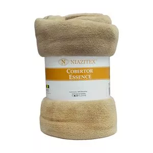 Cobertor Confort Solteiro<BR>- Bege<BR>- 150x220cm<BR>- Niazitex