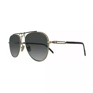 Óculos De Sol Aviador<BR>- Preto & Dourado<BR>- Calvin Klein