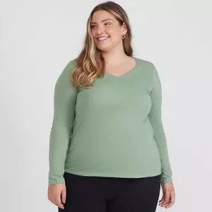 Blusa Lisa<BR>- Verde Claro<BR>- Basicamente