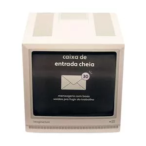 Box Com 30 Mensagens Caixa De Entrada<BR>- Branco & Preto<BR>- 7,5x7,5x1cm<BR>- Imaginarium