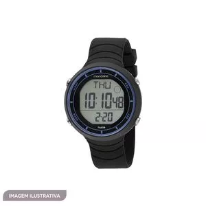 Relógio Digital 11039G0MVNV1<BR>- Preto & Azul<BR>- Mondaine