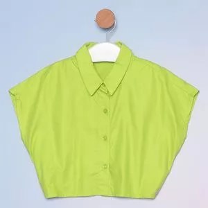 Camisa Cropped<BR>- Verde Claro<BR>- Acostamento