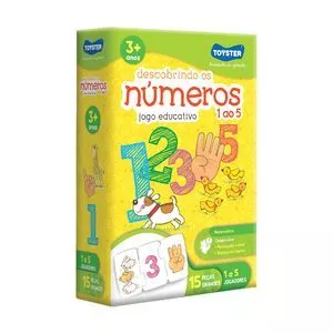 Kit De Jogos Descobrindo Os Números<BR>- Verde & Amarelo<BR>- 15Pçs<BR>- Toyster