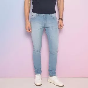 Calça Jeans Igor Skinny® Estonada<BR>- Azul Claro<BR>- Forum