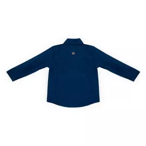 Camisa Com Recortes<BR>- Azul Royal