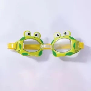 Óculos Para Natação Sapo<BR>- Verde & Amarelo<BR>- Viva Flor