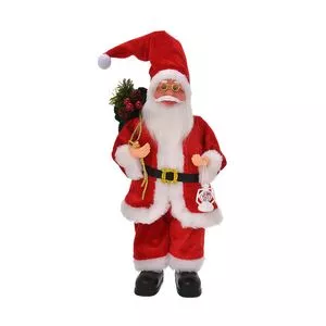 Papai Noel Decorativo<BR>- Vermelho & Branco<BR>- 32x14,5x13cm<BR>- Mabruk