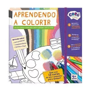 Livro De Atividades - Aprendendo A Colorir<BR>- Branco & Roxo<BR>- Toyster