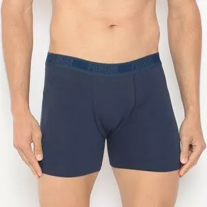 Cueca Boxer Com Recortes<BR>- Azul Marinho<BR>- Forum Underwear