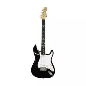 Guitarra Elétrica Stratocaster<BR>- Preta & Branca<BR>- 33x99x5cm<BR>- Queens
