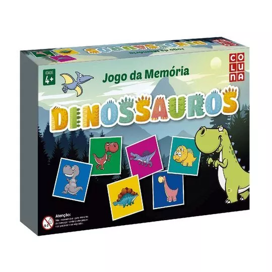 Jogo Da Memória Dinossauro- 54Pçs- Reval - PRIVALIA - O outlet