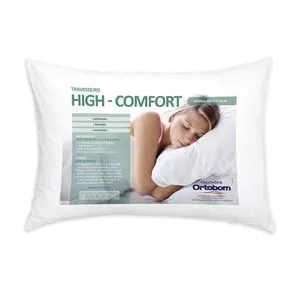 Travesseiro Hi Confort<BR>- Branco<BR>- 70x50cm<BR>- Ortobom Colchões