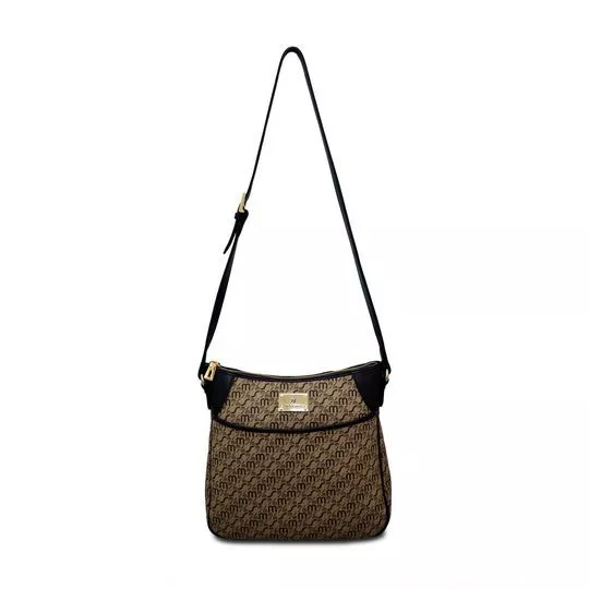 Bolsa Transversal Em Couro- Preta - PRIVALIA - O outlet online de