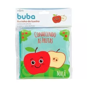 Livrinho De Banho Conhecendo As Frutas<BR>- Azul & Verde<BR>- 15x15x3cm<BR>- Buba