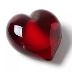 Coração Decorativo<BR>- Vermelho<BR>- 4x7,5x7,5cm