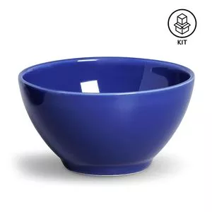 Jogo De Bowls Mônaco<BR>- Azul Escuro<BR>- 6Pçs<BR>- 385ml<BR>- Porto Brasil