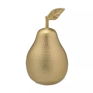 Pera Decorativa<BR>- Dourada<BR>- 13xØ7,5cm