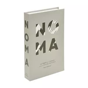Livro Decorativo Noma<BR>- Cinza & Cinza Escuro<BR>- 24x16x4,5cm
