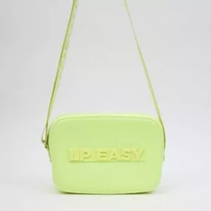 Bolsa Transversal Com Tag<BR>- Verde Limão<BR>- 15,5x21,5x8,5cm