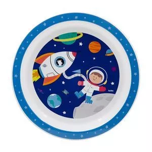 Pratinho Astronauta<BR>- Azul Marinho & Branco<BR>- 300ml<BR>- Buba