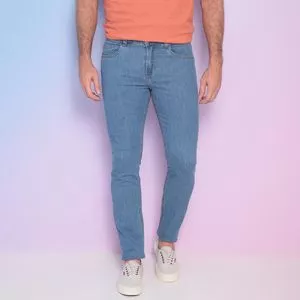 Calça Jeans Skinny<BR>- Azul