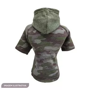 Blusão Militar<BR>- Verde Militar & Verde Escuro<BR>- 42x62cm<BR>- Tamanho: 14<BR>- Fabrica Pet