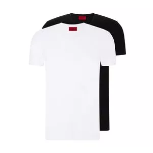 Kit De Camisetas<BR>- Preto & Branco<BR>- 2Pçs