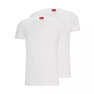 Kit De Camisetas<BR>- Branco<BR>- 2Pçs