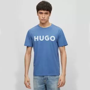 Camiseta Hugo®<BR>- Azul & Off White